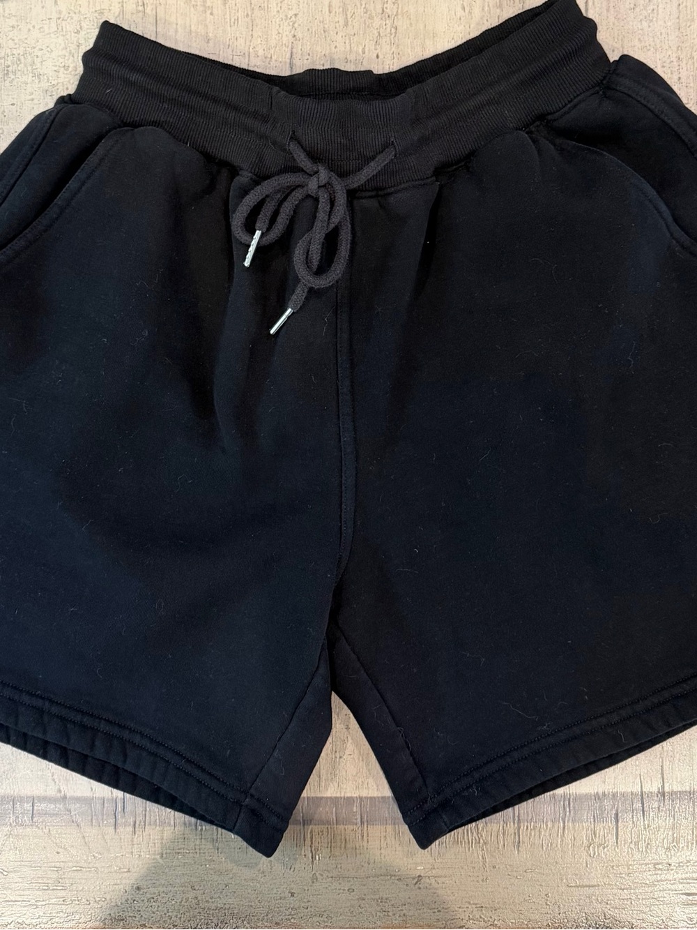 Women's Black Drawstring Casual Shorts